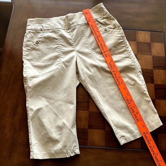 Jamie Sadock Tan Super Stretch Golf Capris Size 8 - Picture 4 of 5